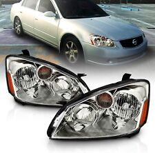 For 2005-2006 Altima Chrome Factory Halogen Headlights Headlamps 05-06 Lh+Rh picture