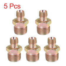 5pcs M10 x 1.0 to M16 x 1.5 Male Car Straight Air Hose Fitting Connector Adapter picture