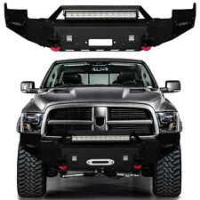 Vijay For 2009-2012 Ram 1500 Textured Steel Front Bumper w/ LED Lights picture