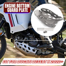 For 2022~23 Ducati DesertX Desert X Aluminum Engine Guard Skid Plate kit Chrome picture