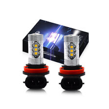 2x 6000K H8 H9 H11 LED Fog Light Bulbs DRL Daytime Driving Lamp High Power Combo picture