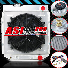 ASI 4 ROW Aluminum Radiator Shroud Fan FOR 1964~1966 FORD MUSTANG V8 260 289 AT picture