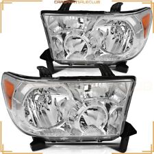 For 2007-13 Toyota Tundra 2008-17 Toyota Sequoia 5.7L V8 Pair Headlight Assembly picture