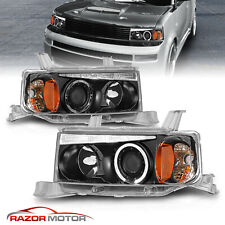 [LED Halo]For 2004 2005 2006 Scion xB LED Halo Projector Black Headlights Pair picture