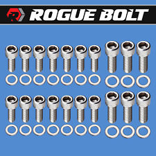 AMC / JEEP V8 OIL PAN BOLTS STAINLESS STEEL KIT 290 304 343 360 390 401 picture
