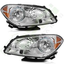 For 2008-2012 Chevy Malibu Headlights Assembly Pair Headlamp Chrome Housing picture