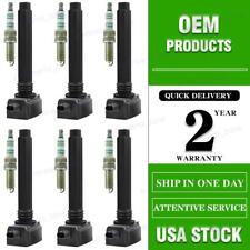 6 Pack Ignition Coil & Iridium Spark Plug For Chrysler Jeep Dodge Ram 3.6L UF648 picture