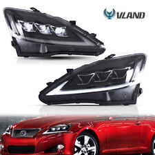 Pair Full LED Headlights Dynamic Signal For 2006-2012 Lexus IS 250 IS 350 ISF picture