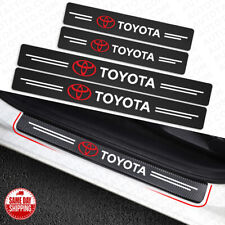 For Toyota Car Door Plate Sill Scuff Cover Anti Scratch Decal Sticker Protector picture