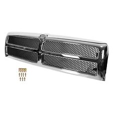 New Chrome Shell w/ Black Insert Grille for Dodge Ram 1500 2500 3500 1994-2002 picture
