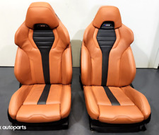 ✅ 18-22 OEM BMW F90 M5 Front Left Right Sports Seats Merino Brown Leather *BENT picture