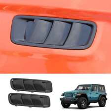 ABS Engine Inlet Hood Vents Cover for 2018-2023 Jeep Wrangler JL JLU Spots Pair  picture