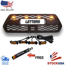 🔥🔥Grill Fits toyota 2016+2023 Tacoma Amber LED Lights 🔥🔥 picture
