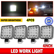 4Pcs Square LED Work Light Pods SPOT Lights For Truck Off Road Tractor 12V picture