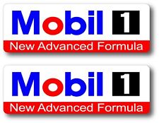 2X MOBIL 1 OIL RACING DECAL STICKER 3M VINYL VEHICLE WINDOW WALL CAR ONE DRAG picture