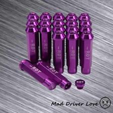 20X PURPLE  95MM ALUMINUMR REMOVABLE CAP EXTENDED TUNER LUG NUTS HONDA ACURA picture