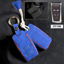 For Aston Martin DB9 Suede Leather 4 Button Smart Key Bag Case Cover Fob Shell picture