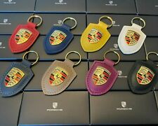 AUTHENTIC PORSCHE KEYCHAIN IN CLASSIC COLOR CREST KEY RING 911 NEW picture