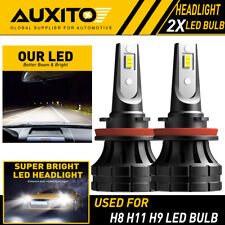 2X AUXITO H11 H8 LED Headlight 20000LM 120W White Kit Low Beam Bulb 6000K Z1 EOA picture