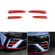 Gloss Red Front Bumper Side Cover Trim Stripes For Hyundai Elantra N N-Line 2024 picture