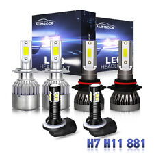 For Kia Soul 2012 2013 COB LED Headlight Bulbs High Low Beam Fog Light Kit 6000K picture