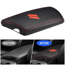 For 2015-2023 Dodge Challenger Red Stitches Center Console Box Lid Armrest Cover picture