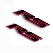 2x Red Line RS Emblem Badge 3D For Camaro Chevy series fu picture