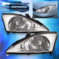 For 00-04 Ford Focus Driving Replacement Headlights Lamps Assembly Chrome Clear picture