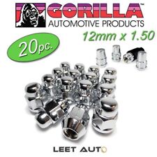 (20pc.) Gorilla Lug Nuts + Wheel Locks combo, 12mm x 1.50, Bulge Acorn, Chrome picture