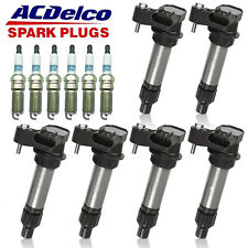 For Buick Cadillac GMC MK Ignition Coil & ACDelco Iridium Spark Plug 12pcs picture