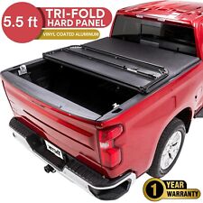 TACTIK 5.5 ft Tri-Fold Hard Panel Tonneau Cover - Fits Toyota Tundra 2014-2021 picture