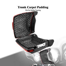 Black King Pack Trunk Carpet Liner White Thread Fit For Harley Touring  2014-23 picture