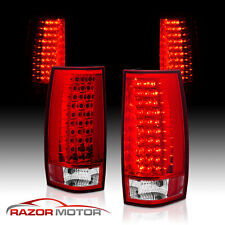 2007-2014 Fit Chevy Suburban Tahoe GMC Tahoe Denali Red LED Tail Lights Pair G4 picture