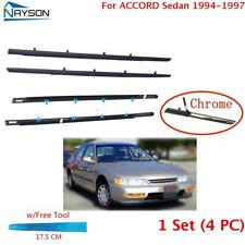 For Accord Sedan 1994-1997 Window Weatherstrip 4PC Molding Trim Outer w/Tool picture