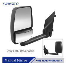 Driver Side Manual Tow Mirror For 03-17 Chevy Express GMC Savana 1500-3500 Van picture