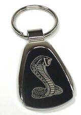 Shelby Cobra Black/Chrome Key Chain Fob Licensed (Ford Mustang GT350 GT500) picture