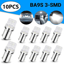 10X BA9S White LED Car Instrument Panel Gauge Dash Interior Light Bulbs 1815 T4W picture