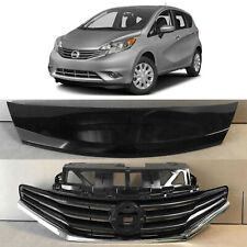 Front Upper Bumper Cover & Grille Assembly 2pcs For 2014 2016 Nissan Versa Note picture