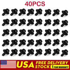 40x Car Body Bolts Screw Fastener Fender M6-1.0x 16mm Long-10mm Hex-17mm Washer picture