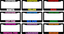 CUSTOM PERSONALIZED License Plate Frame COLOR CHOICE picture