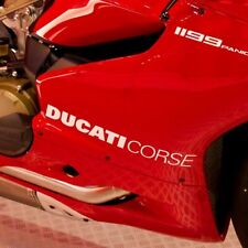 Ducati Corse Fairing Stickers x2 Panigale 899 959 1199 1299 Vinyl picture