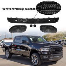 For 2019-21 Dodge RAM 1500 Front Bumper Lower Grille W/Pair Tow Hook Cover Bezel picture