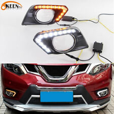 2x DRL For Nissan X-Trail Rogue LED Daytime Running Light Fog Lamp Turn Signal picture