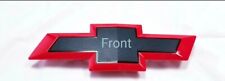 1pc Red & Black Front Grill Bowtie Emblem Badge Fits Silverado 1500 2500/3500 HD picture