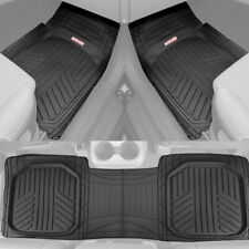 Motor Trend Deep Dish Rubber Car Floor Mats All Weather Spill-Capturing - Black picture