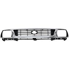Grille For 95-96 Toyota Tacoma Chrome Shell w/ Black Insert Plastic picture