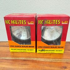 1 Pair Vintage NOS KC HiLiTES 1231 LC Series Black Long Range Sealed Beam Lights picture