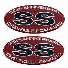 2x 2002 Chevrolet Camaro SS 35th Anniversary Front Fender Emblem Pair HT10307879 picture