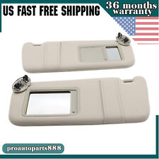 2pcs For 2007-2011 Toyota Camry Tan Beige Sun Visor Pair Left Right 2.4 2.5 3.5L picture