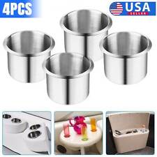 4PCS Stainless Steel Cup Drink Holders Mount for Car Truck Marine Boat Camper RV picture